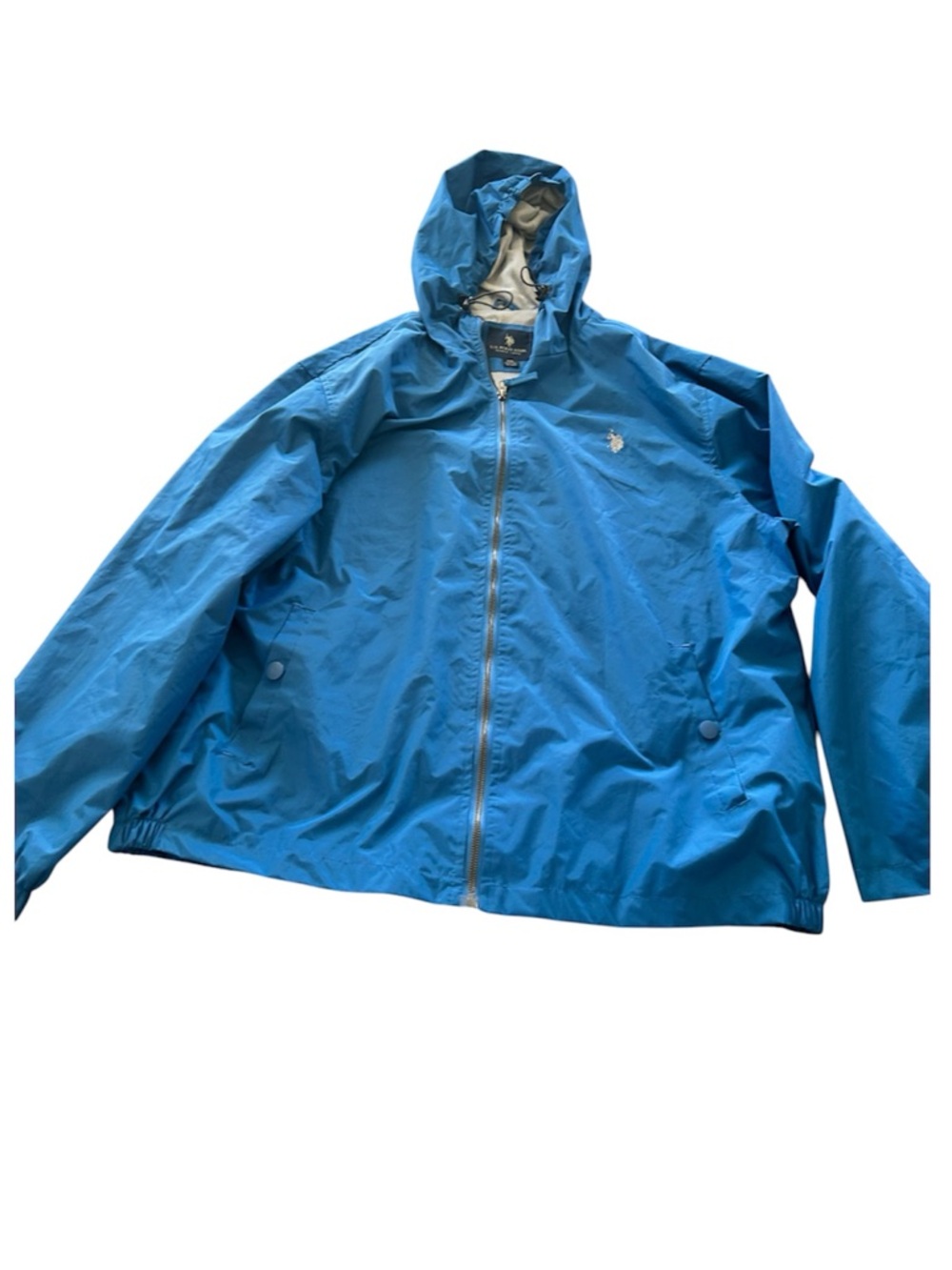 US polo assn. blue windbreaker jacket hooded